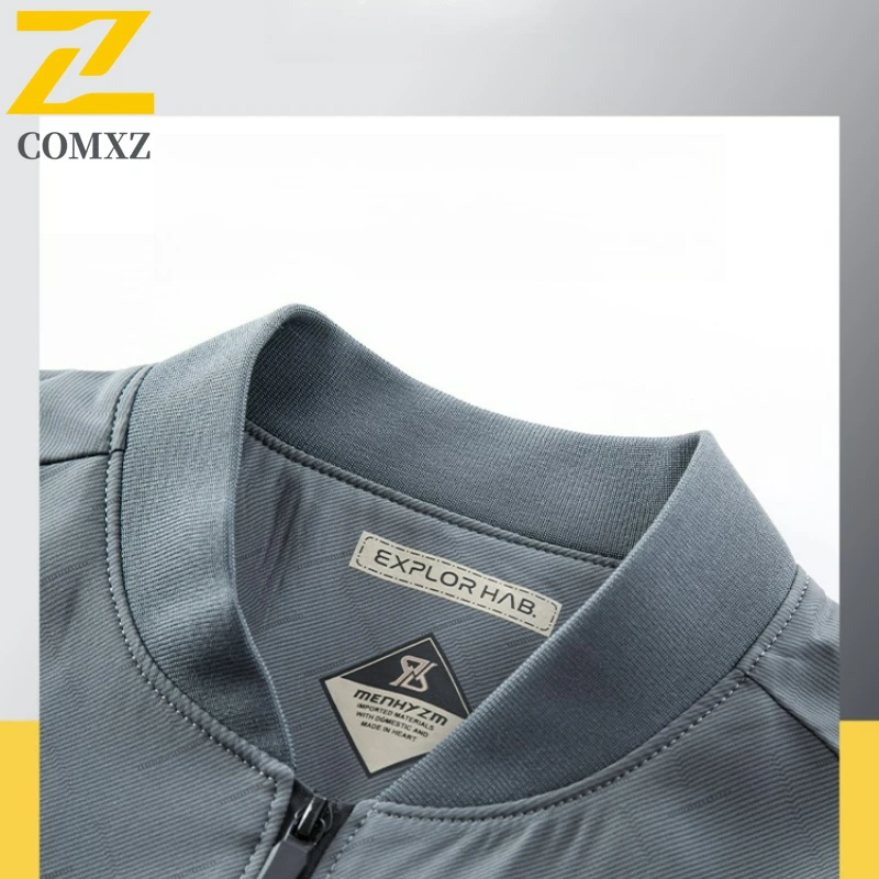 Classics Baseball Jacket Man Business Trendy Windproof Waterproof Jackets Spring Autumn Loose Fit Lightweight Breathable Coats