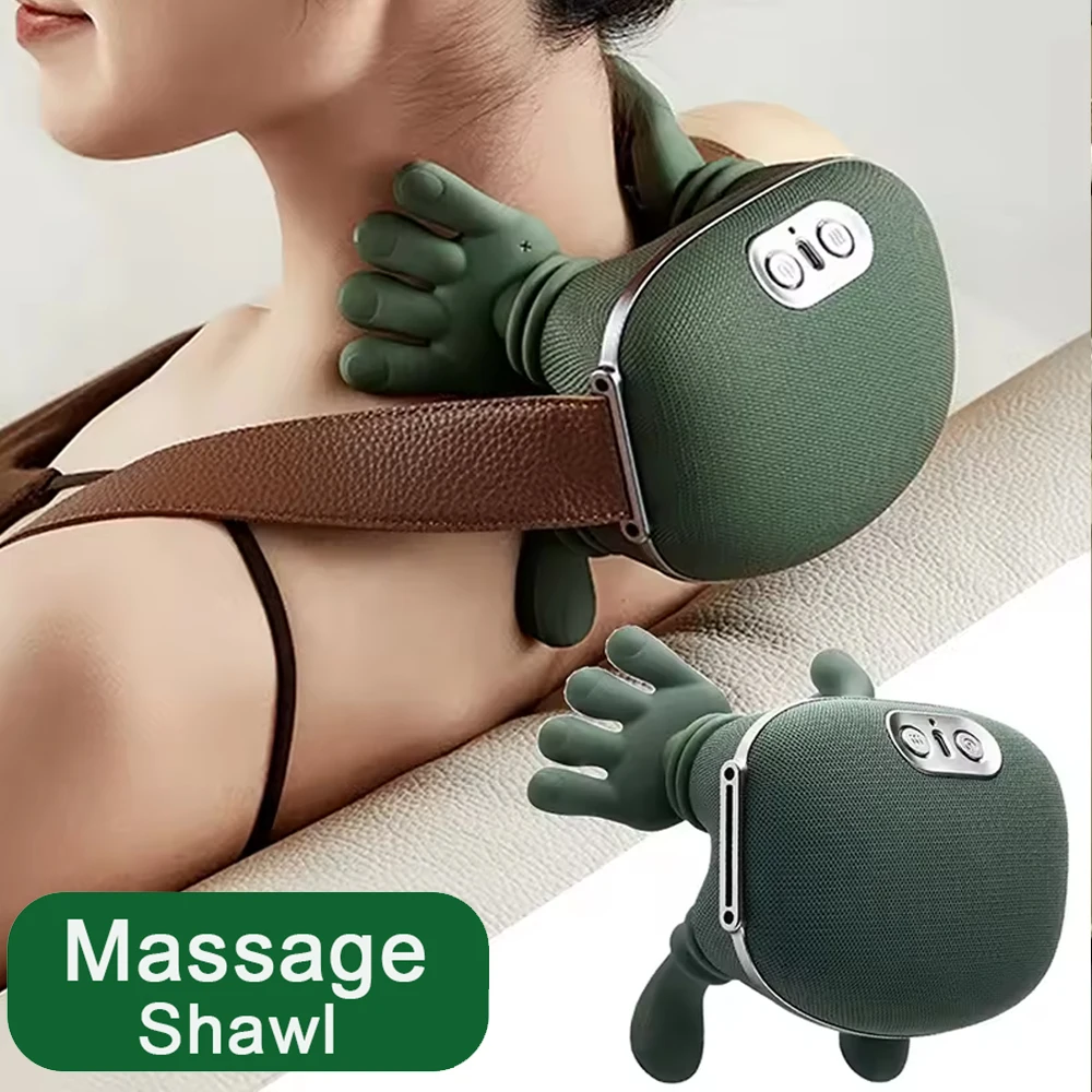 

2025 Bionic Neck Shoulder Massager N7 Kneading Massager Shawl 3-Level Modes Neck Cervical Waist Leg Body Muscles Massage Pillow