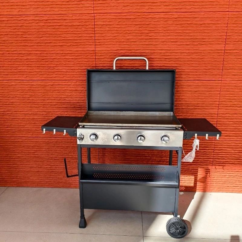 

Multiplayer party Multifunctional villa barbecue stew grill Fireproof BBQ grill Outdoor American barbecue grill