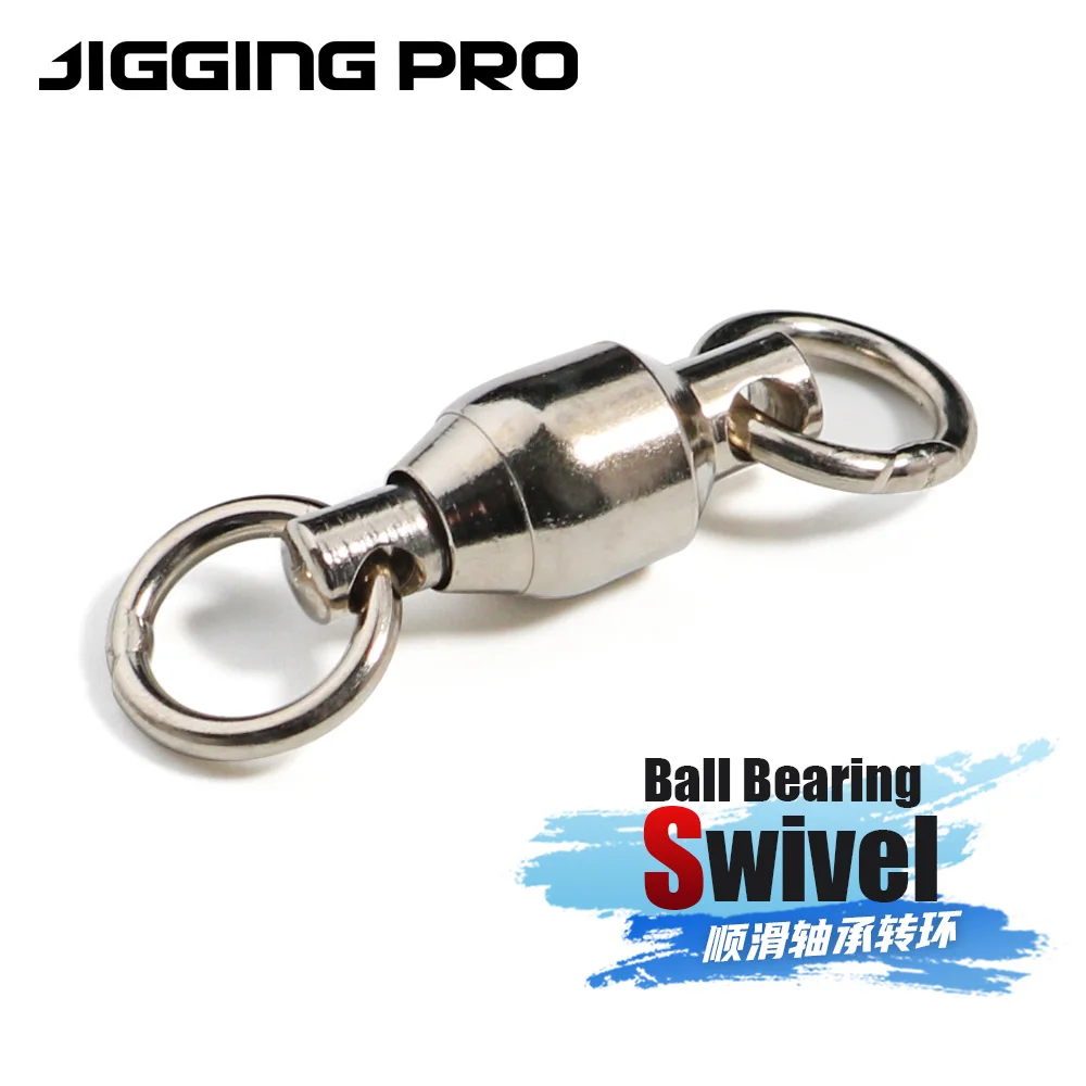 JIGGINGPRO Ball Bearing Swivels For Fishing Accessories Fishing Goods BB Swivel Sea Fishing