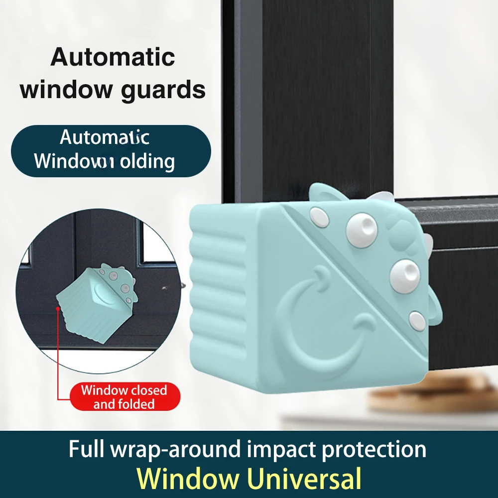 Silicone Safety Window Anti-bump Head Guard Corner Edge Angle Protector Sleeve Aluminum Steel Window Child Anti-collision