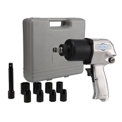 Air Impact Wrench Pneumatic Key Spanner 1/2 Inch Drive Max 720N.M High Torque Pneumatic Sleeve Tools