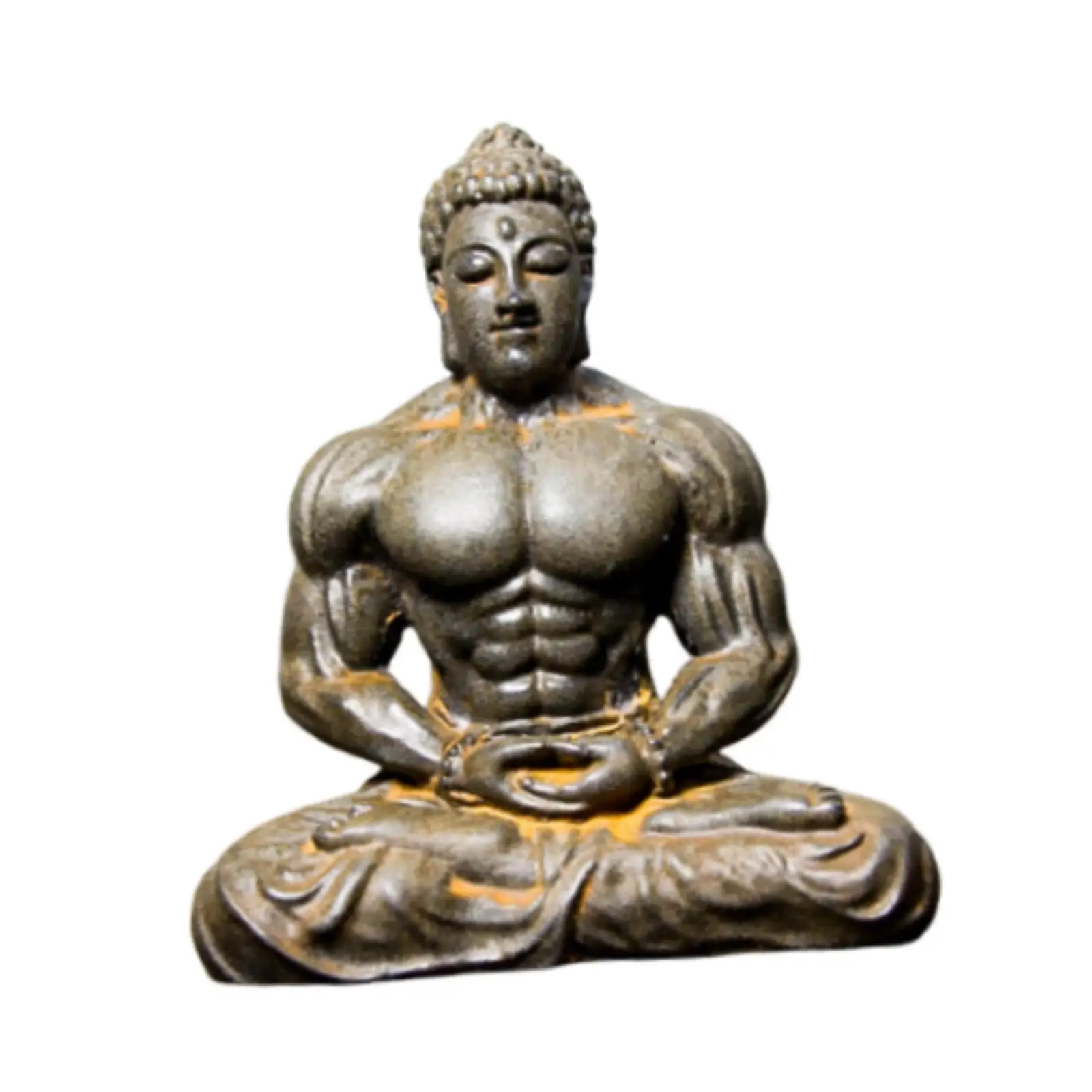 Mini Sakyamuni Buddha Statue Ornament Retro Home Decor Sculpture for Interior Figurine Decoration