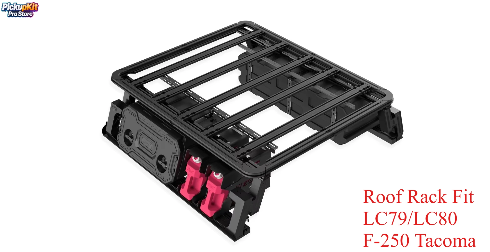 

Full Aluminum Roof Platform 100kg 4x4 – Full Size Pickup Fit LC79/LC80 F-250 Tacoma Offroad Heavy Duty