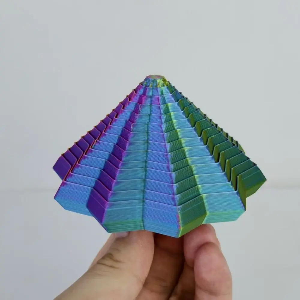 طباعة ثلاثية الأبعاد كسورية تململ ستار نموذج تصميم هندسي S/M/L الوهم البصري مسدس توسيع الاسترخاء مضاد للقلق/الكبار