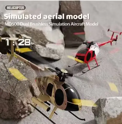 C189 RC Helicopter MD500 Tusk 1:28 Scale Dual Brushless 6-Axis Gyro Flybarless Simulation RTF Outdoor Flying Toy - view 5
