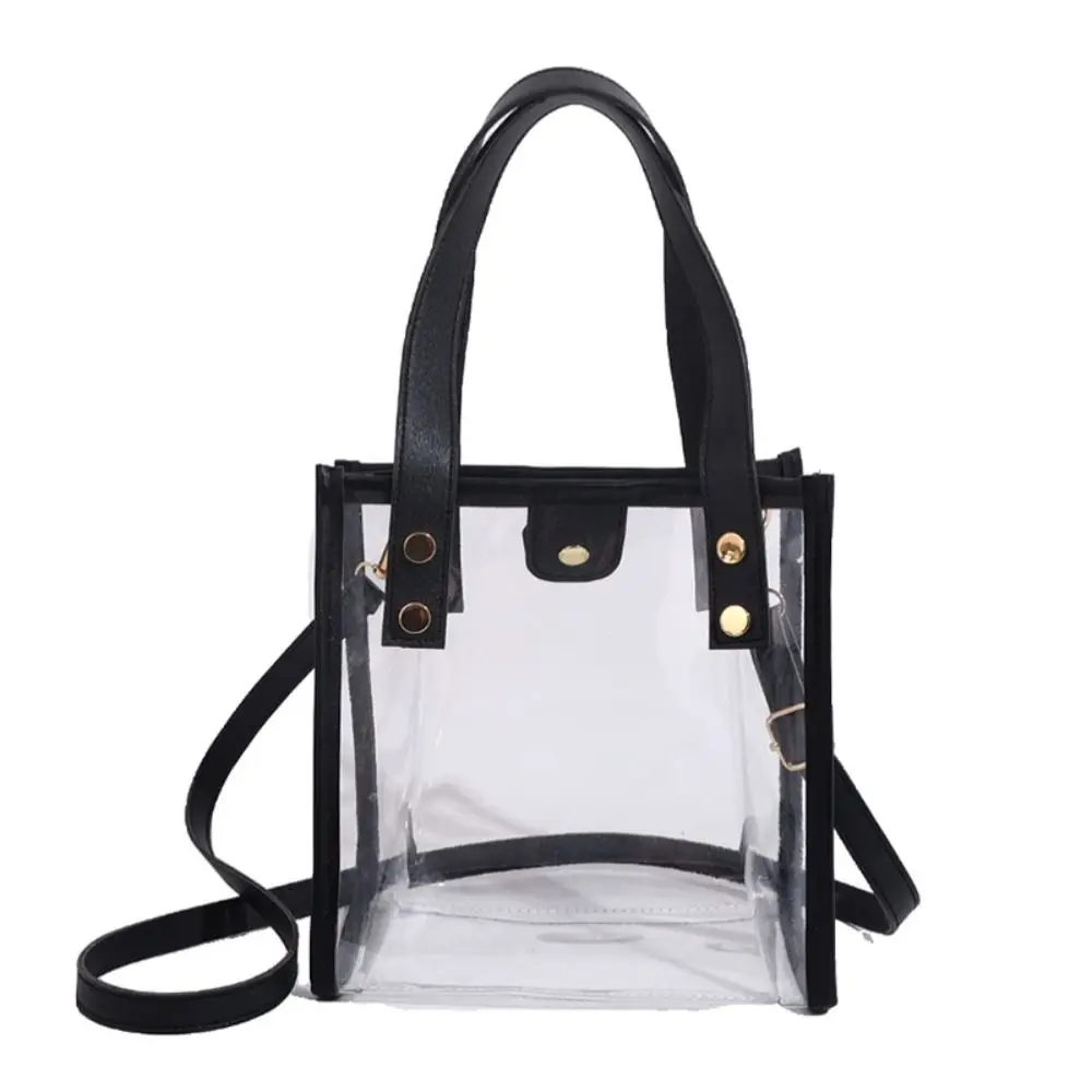 

Storage Bag PVC Transparent Bag Jelly Bag Summer Women Handbag Cosmetic Bag Shoulder Pouch Crossbody Bag