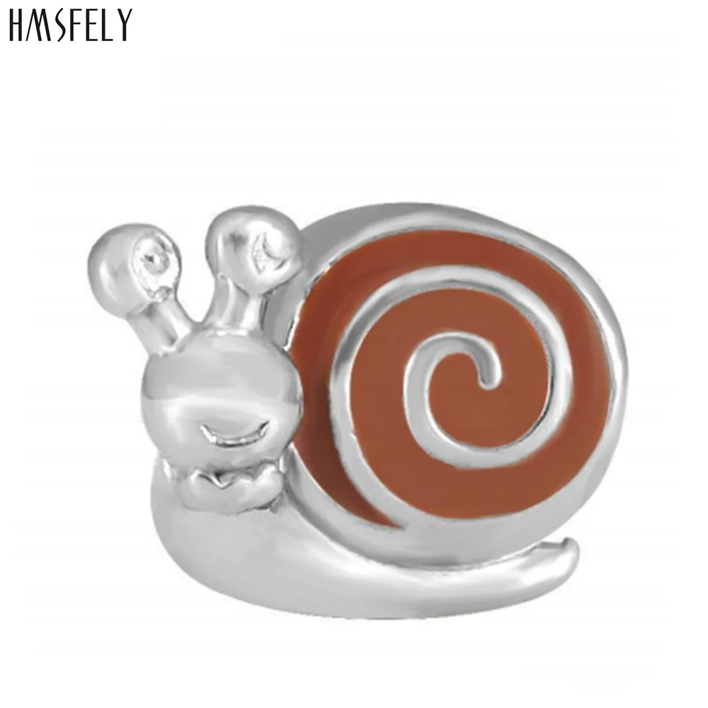 

HMSFELY Snail Beads For DIY Charm Bracelet Jewelry Making Accessories Bead 316l Stainless Steel Beads