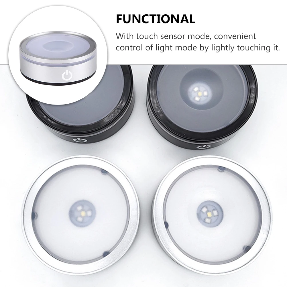 

Touch Sensor Led Light Base For Crystal Round Night Lamp Base Stylish Design Durable Touch Control Lamp Holder Lighted Display