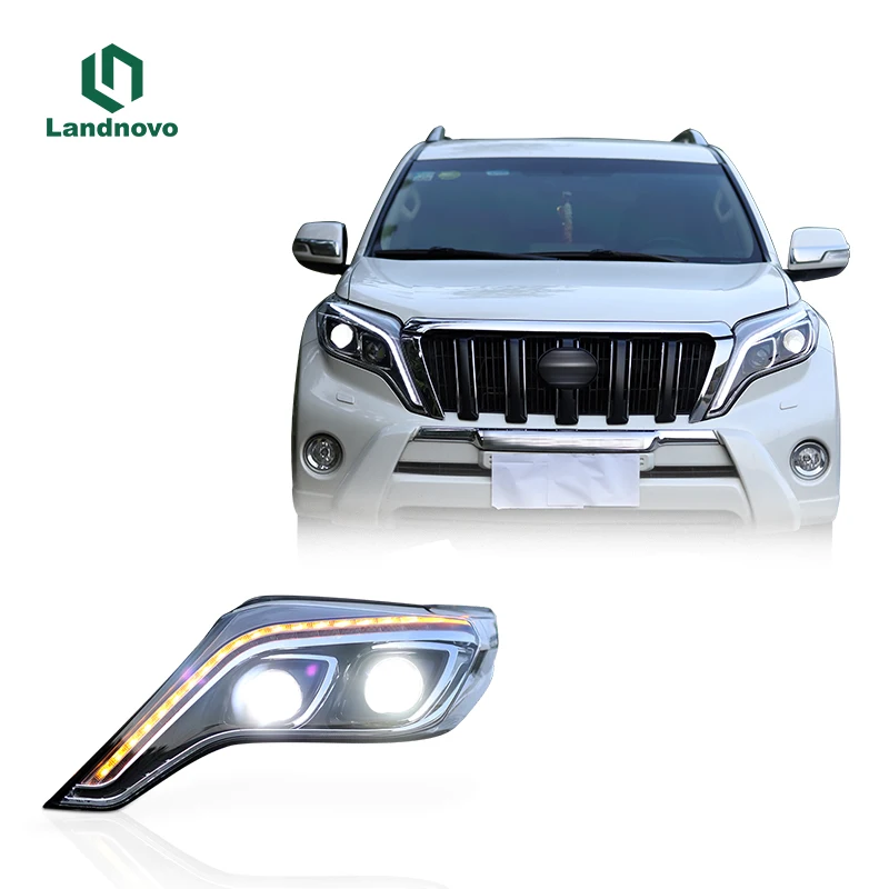 Wholesale Car Led Head Light Lamp For Toyota Prado 2014-2016 Upgrade Front Led Light Headlight Headlamp