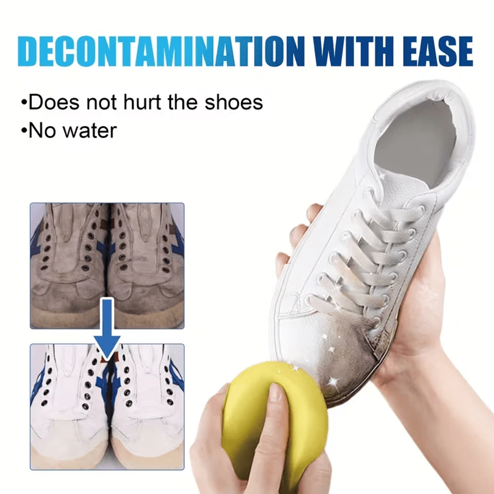 White Shoe Cleaner Whitening Polish Foam Quick Stain Remover for Sofa, Leather, White Shoes, Fabrics, Shoe Stain Removal Agent