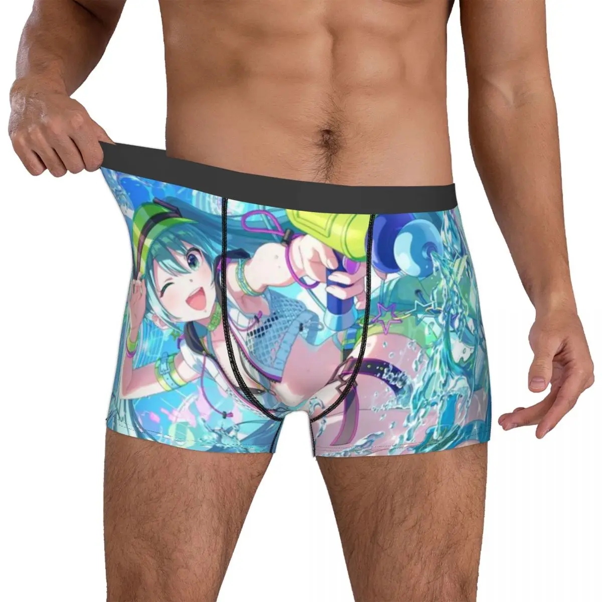 初音ミク ボクサー ユーモラスな下着 ボクサーブリーフ ギャグギフト 男性用