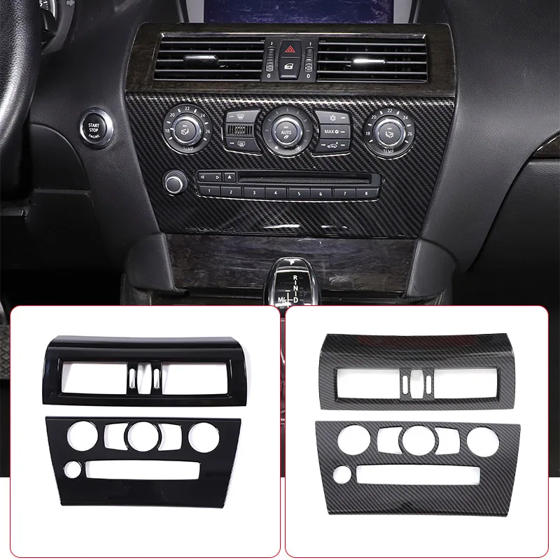 For BMW 6 Series E63 E64 2004-2009 ABS Central Control Air Conditioning Adjustment Air Outlet Panel Decorative Frame Sticker