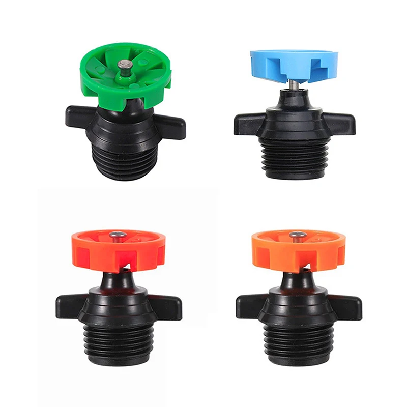 5Pcs 4 Points Plastic Flywheel Nozzle  Atomizing Sprinkler for Agricultural Irrigation Garden Lawn Watering Vegetables Greening