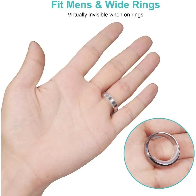 Invisible Ring Size Adjuster for Loose Rings Ring Adjuster Fit Any Rings, Assorted Sizes of Ring Sizer