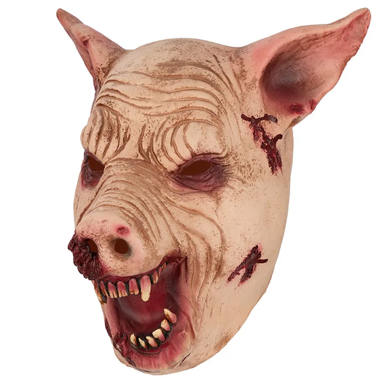 2025 Film e televisione di Halloween con la stessa testa di maiale Uomo Podrato Viso Maschera di maiale Casa stregata Camera segreta Cappuccio horror