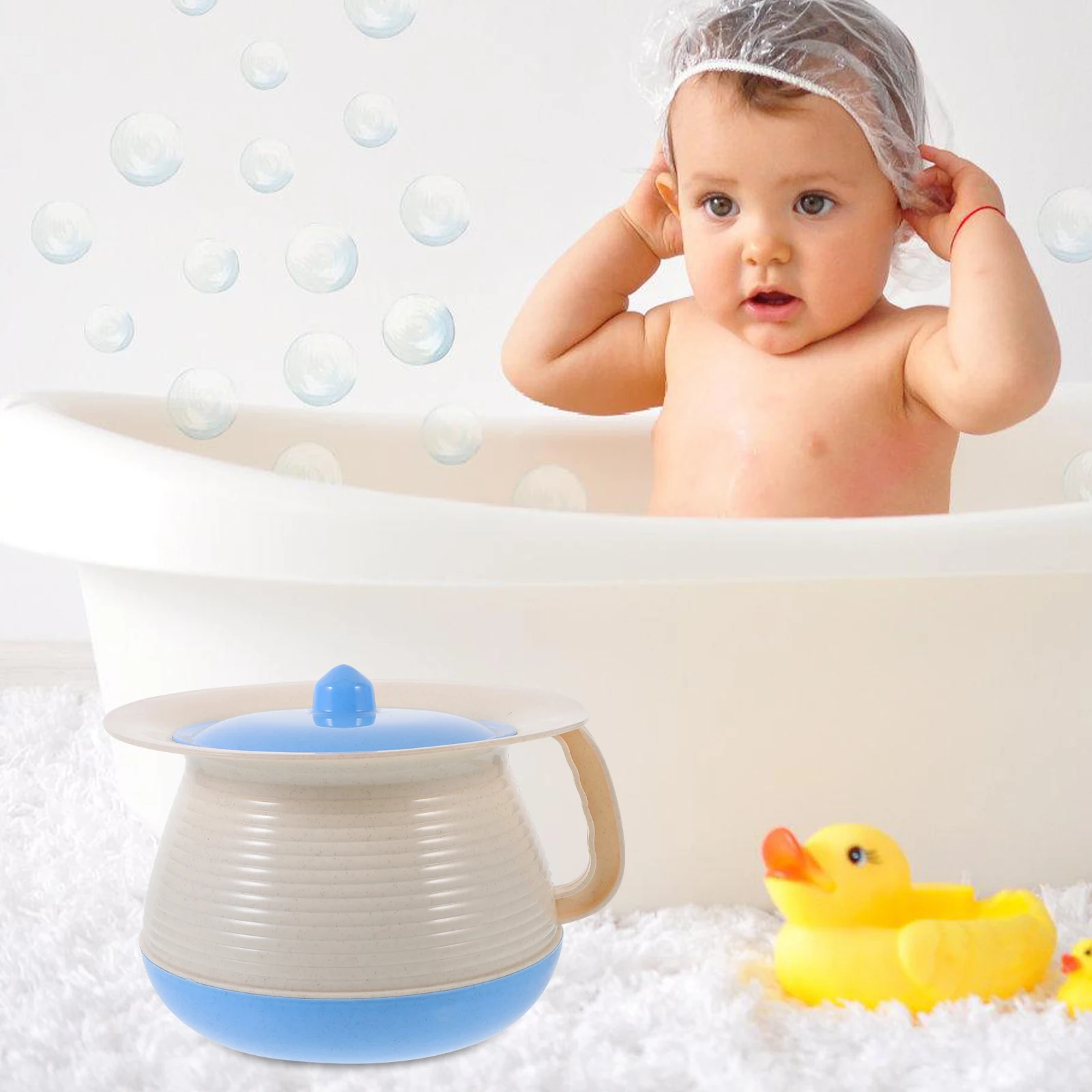 

Kids Urine Bucket Portable Chamber Pot Reusable Plastic Bedpan With Lid For Home Travel Night Use Children Elderly Pregnant