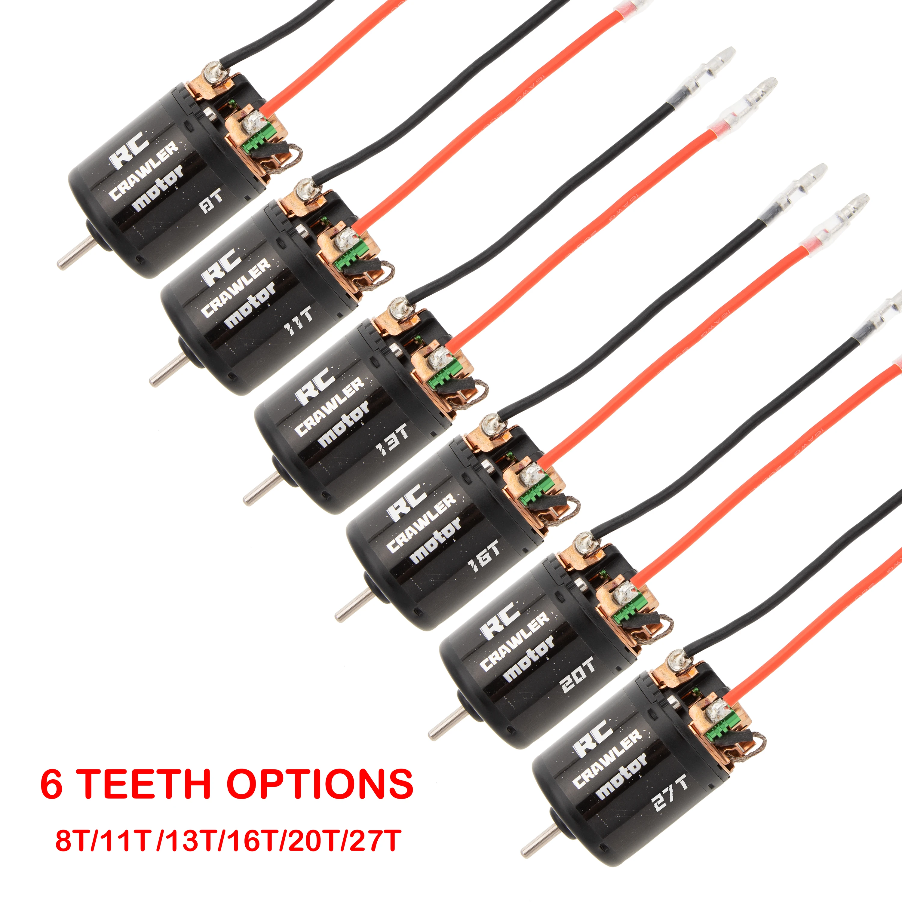 MEUS Racing 540 Brushed Motor 11T Motor for 1/10 Axial SCX10 SCX10 Pro Capra 1.9 UTB Traxxas TRX4 RC Cralwer Car