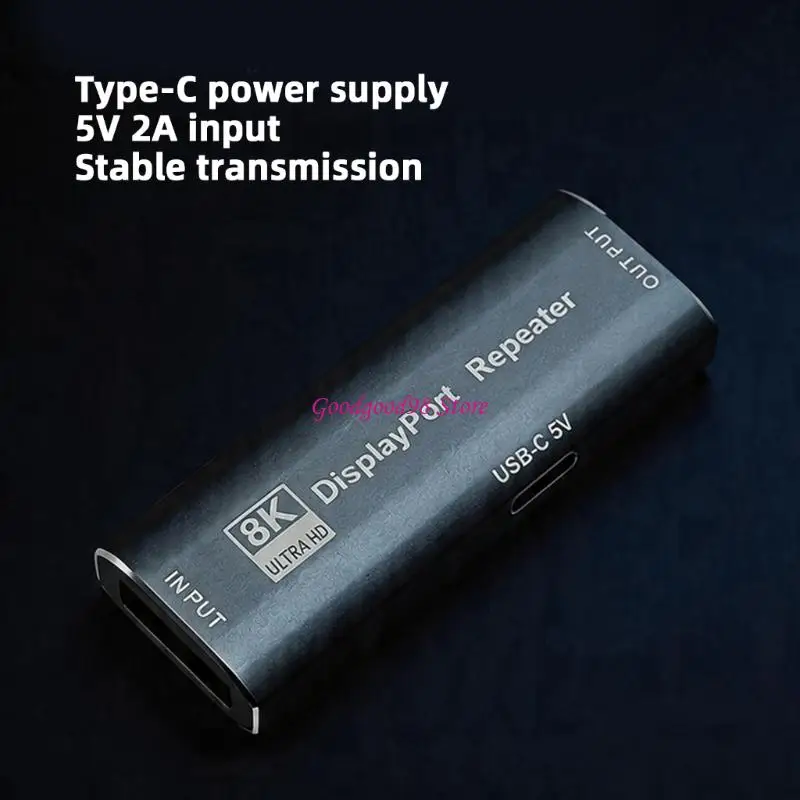 DP Amplifier Support 8K Resolution Far Distance Connection