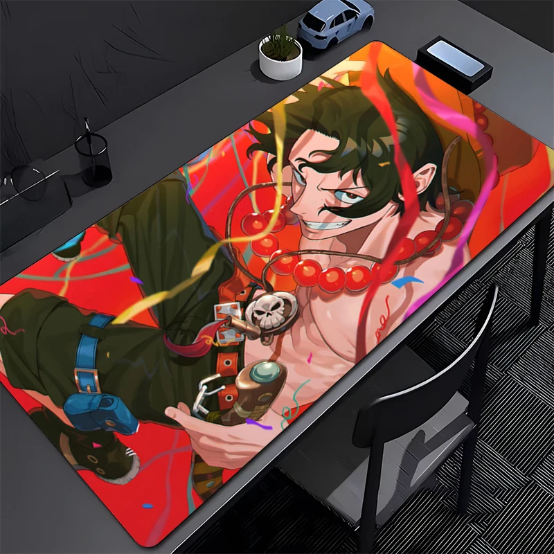 

Mousepad ONE PIECE Ace Office Computer Desk Mat Keyboard Mouse Pad Laptop Cushion Large Non-slip Deskpad PC HD Anime Mousepad