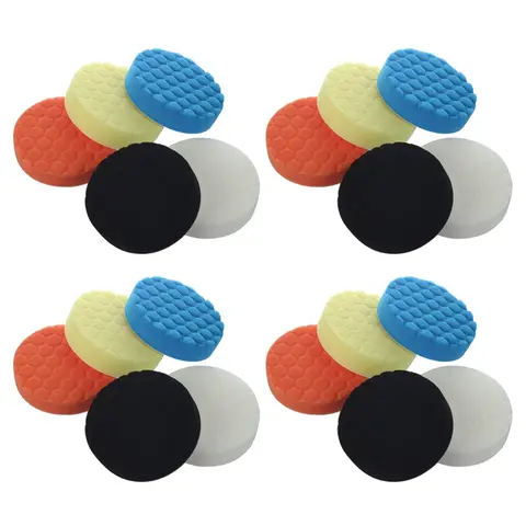 자동차 광택기용 연마 패드 키트, 125mm, 5 인치, 20 개 Best5