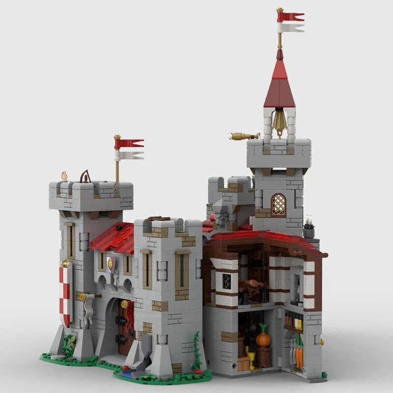 Medieval Castle Model Moc Building Bricks Royal Knight's Castle Technology Modular Blocks Gifts Christmas Toys DIY Sets Assembly