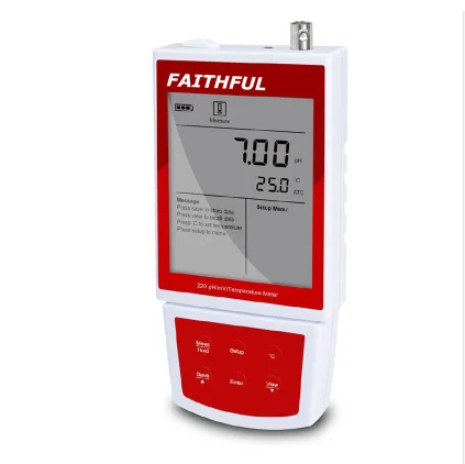 

FPH220-C Laboratory High Precision Portable pH/mV Meter -2.00 to 16.00pH