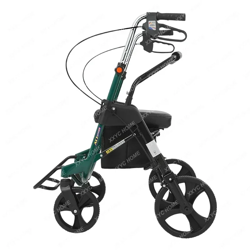 

Elderly Trolley Lightweight Elderly Rollator Shopping Cart Folding Shopping Cart