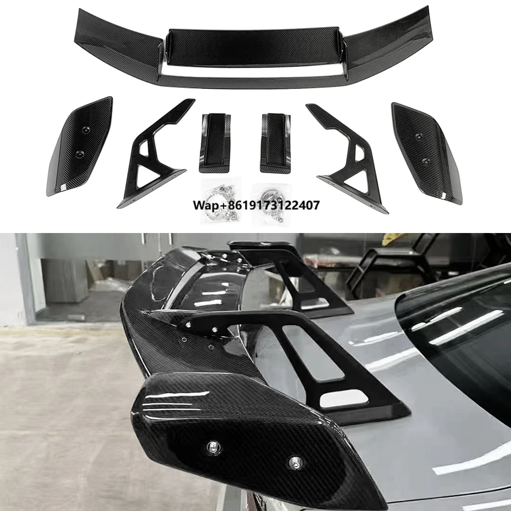 High Quality Wholesale Dry Carbon Fiber AD Style High Polished Fitment Tested Rear Wing for  M2 G87 2020+ Bodykit