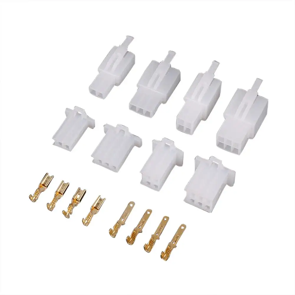 

380Pcs Terminal Connector Kit 2.8mm 2 3 4 6 Pin Plug Housing Wire Connector Automobile Motorcycle Parts