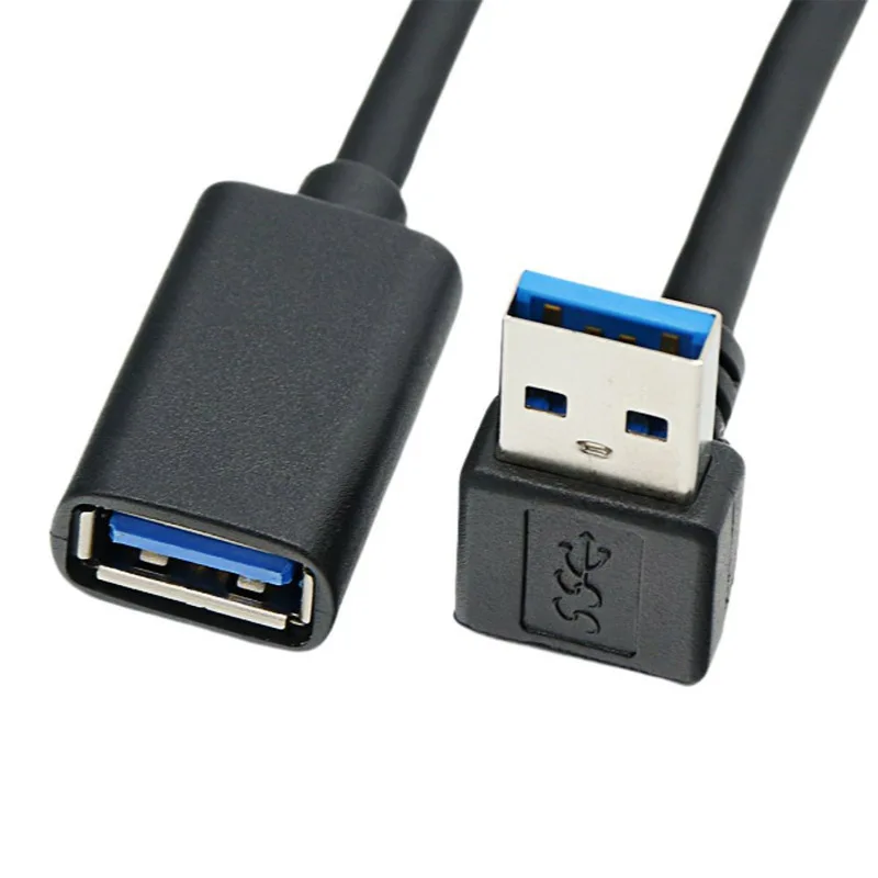 USB 2.0 Male To Female Right/left/down/up Cable Cord 25CM/50CM/100CM 90 Angled USB 2.0 A Male To Female Extension Adaptor Cable