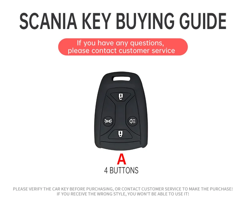 Car Key Case Holder Key Cover Accessories For SAAB Scania 540S GRS905 141 143 148 DC13 4X2 6X2R G P R S Series Alloy Shell view 3
