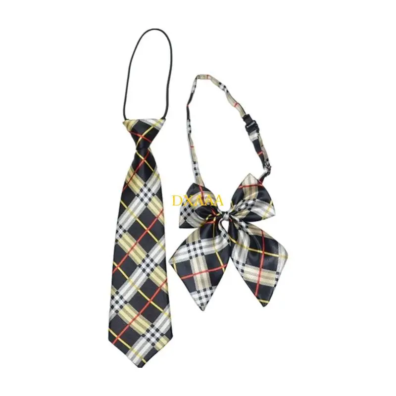 DXAA 2PCS Uniform Magical College Necktie Cosplay Costume Tie Halloween Party Prop