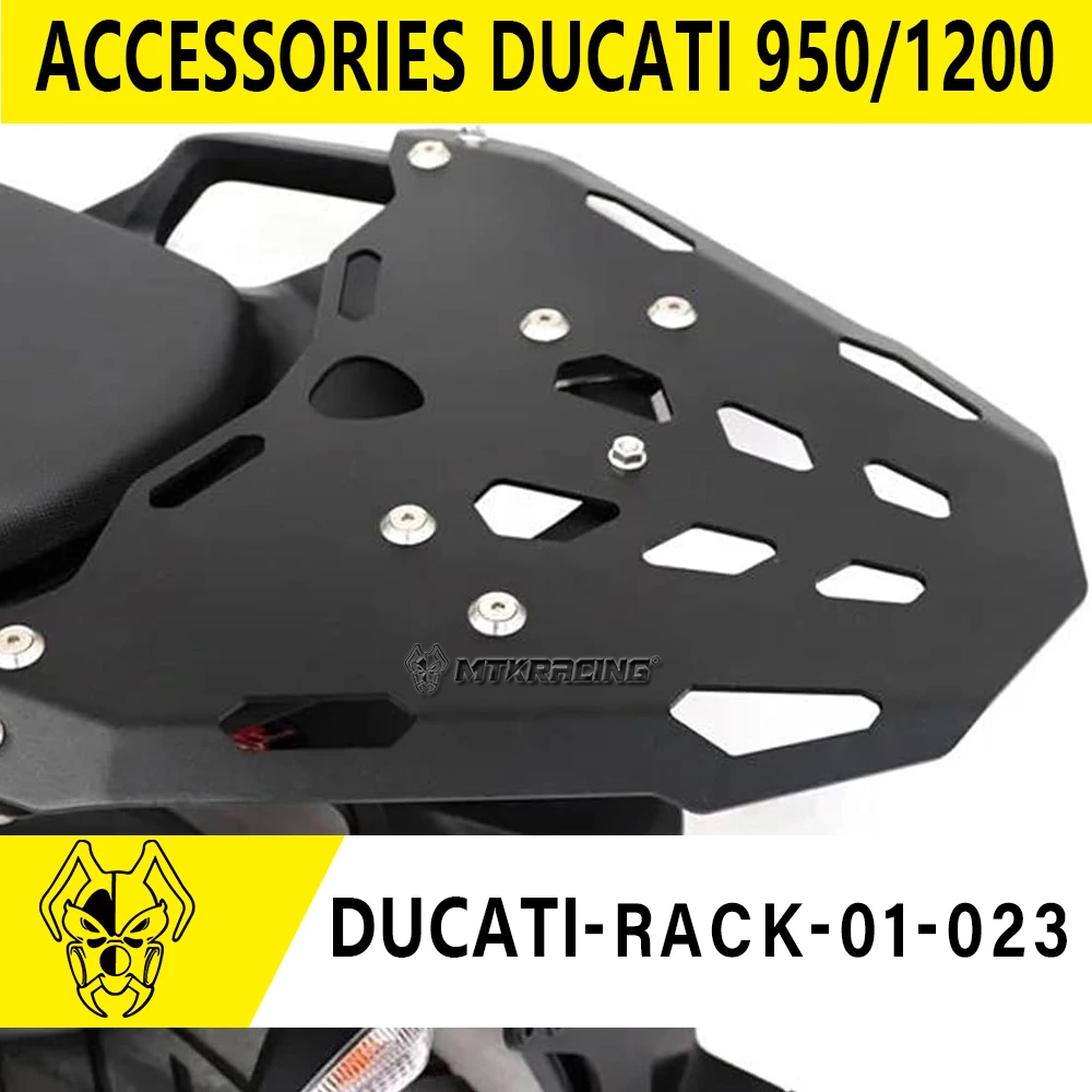

For Ducati Multistrada 950/1200/1260 2015-2024 Rear Carrier Luggage Rack Support Tailbox Cargo Tailrack Motorcycle Accessories