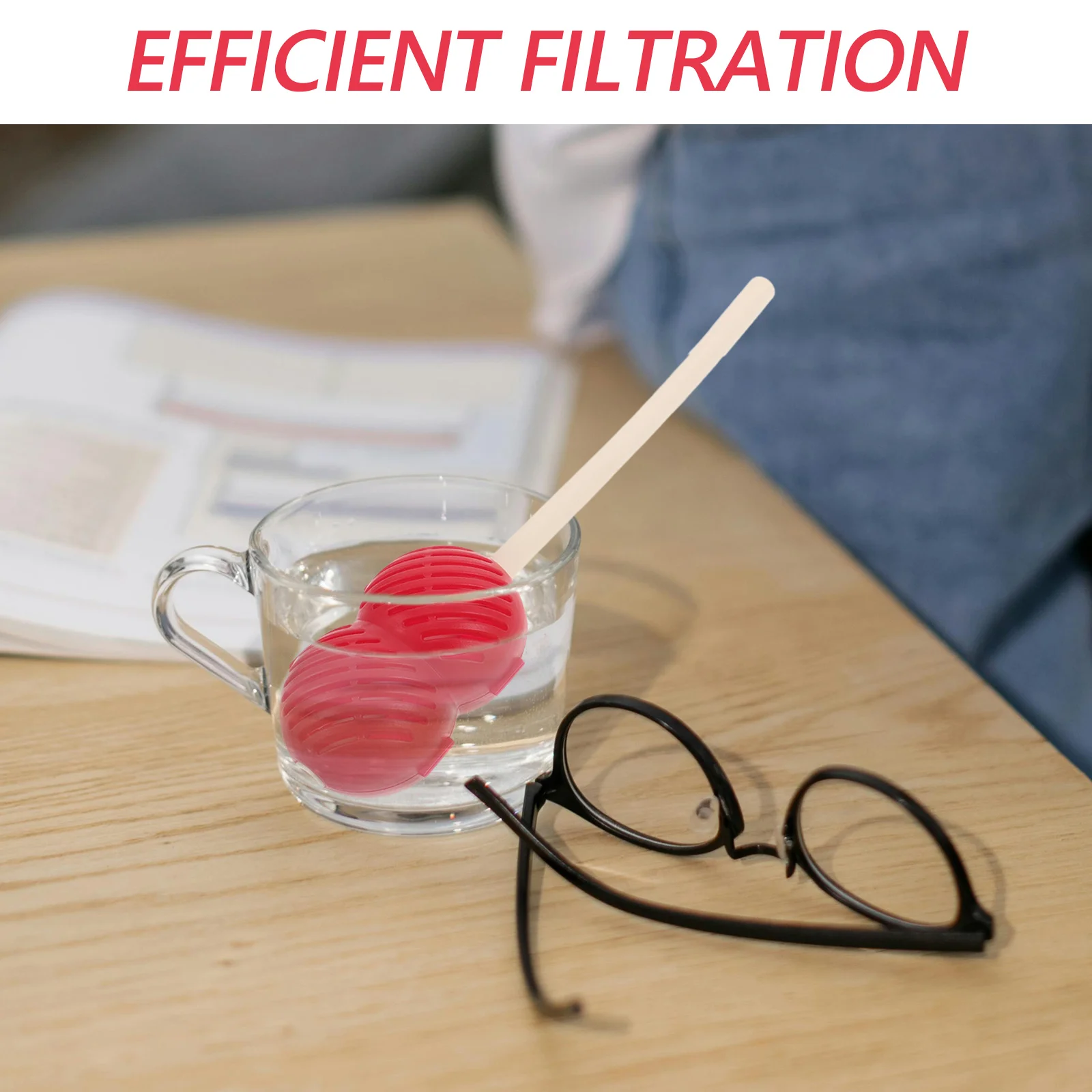 

6Pcs Tea Strainer Straw Candied Shape Mesh Infuser Filter Loose Leaf Tea Brewer Portable for Hot Cold Drinks