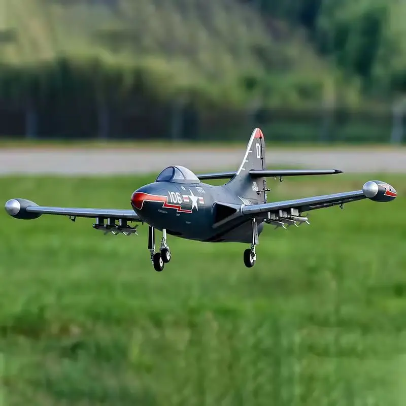 Nieuwe Freewing 70mm F9f Panther 1:11 Simulatie Ducted Modelvliegtuigen Vaste Staart Vechter Speelgoed Model Afstandsbediening Vliegtuigen Pnp