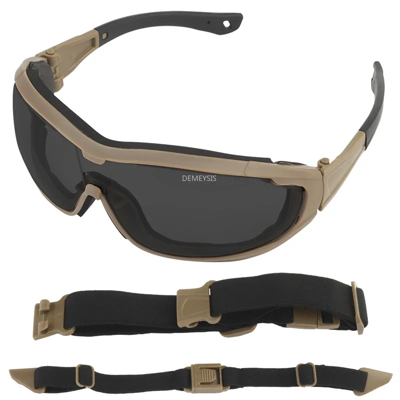

Shooting Goggles Outdoor UV Protection Hunting Hiking Riding Sports Sunglasses Airsoft CS Tactical Paintball Combat Glasses