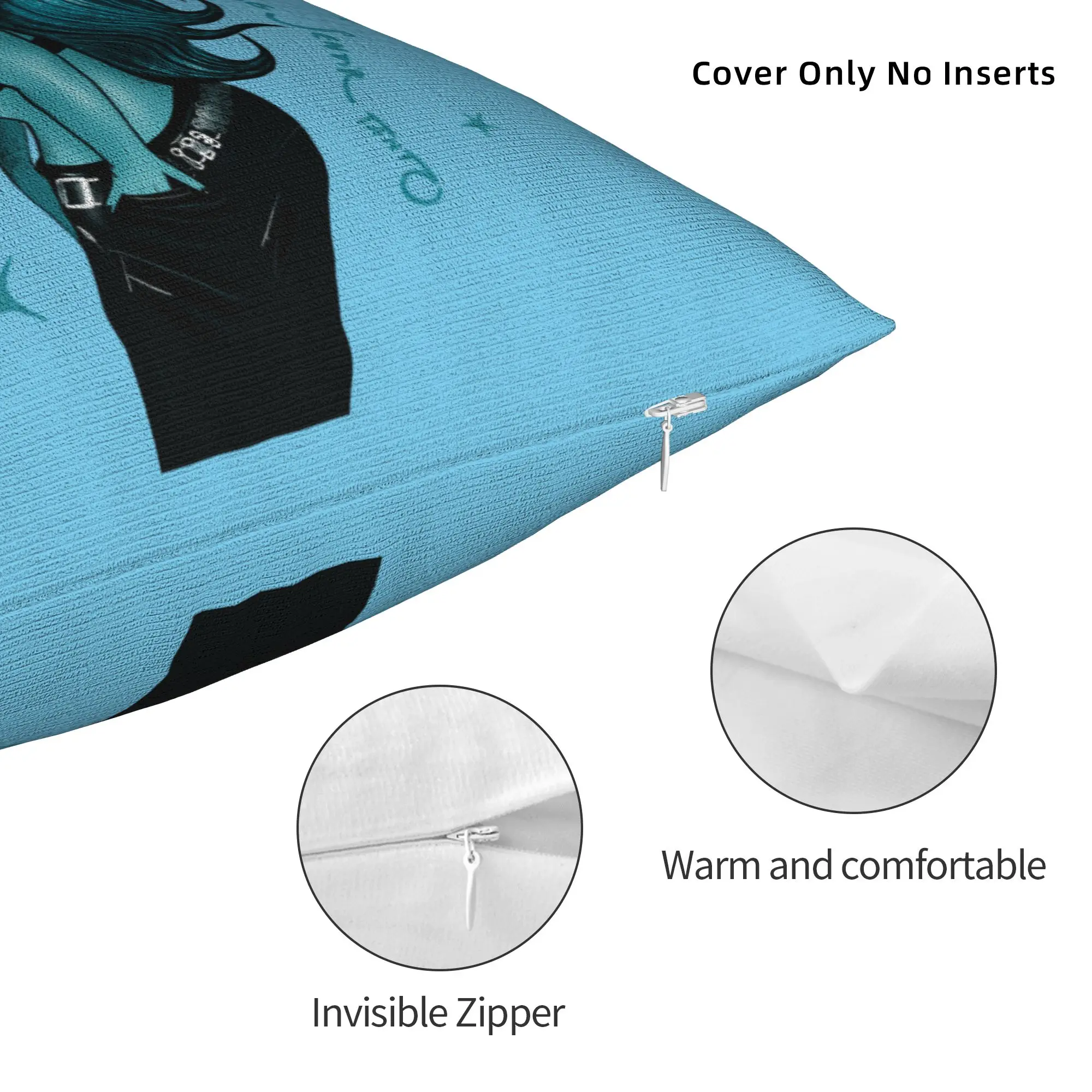 no me arrepiento de sentir tanto Square Pillow Case Karol G Cushion Cover Creative Zipper Decor Pillowcase for Home 40*40cm