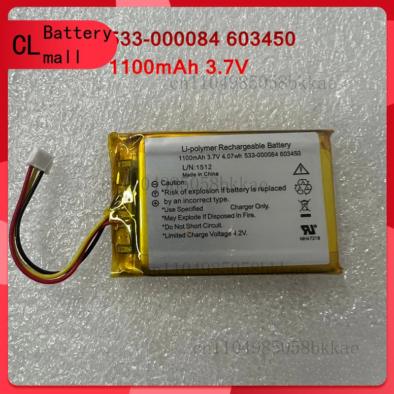 

533-000084 603450 НОВЫЙ высококачественный литий-ионный аккумулятор 1100 мАч 3,7 В 3 провода