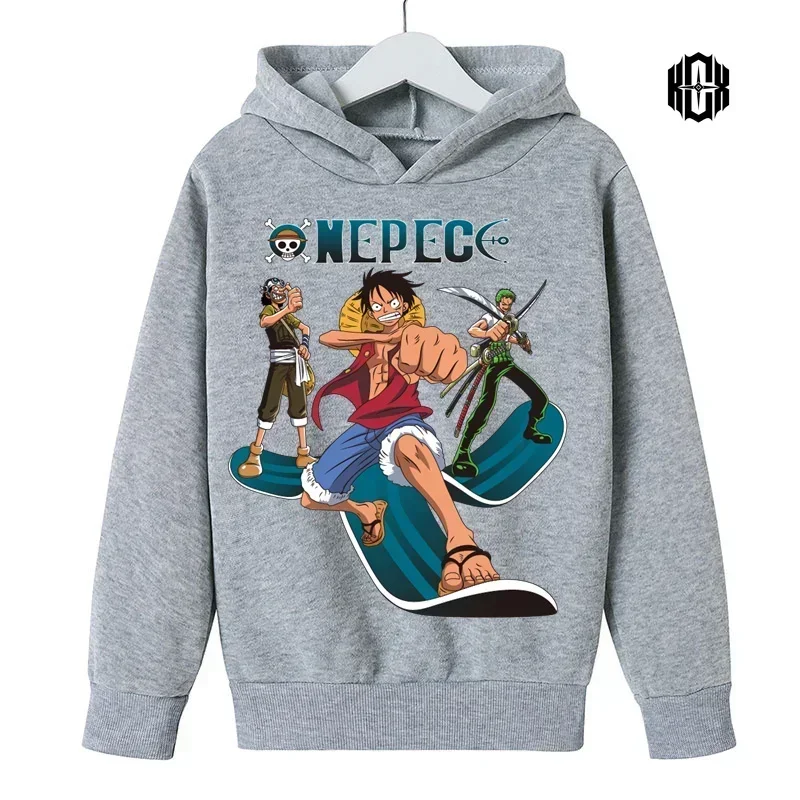 

Comic One Piece 5 hoodie Roronoa Zoro Fun cartoon Luffy sweatshirt for children Ullzang Japanese anime 90's graphic sweatshirt