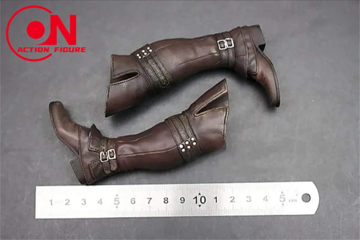 Bottes longues en cuir AS005 pour hommes, échelle 1/6, chaussures de soldat, modèle adapté au corps de figurine d'action de soldat HT PH TBL de 12 pouces, en Stock