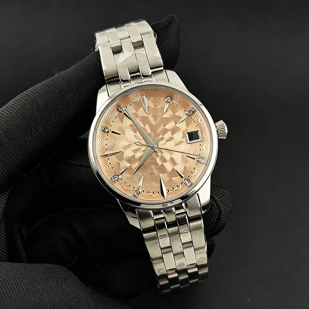 2026 New Ladies' Watch Cocktail Dial Watch 33mm Stainless Steel Watch Automatic Watch Suitable for NH35 Movement Watch view 6