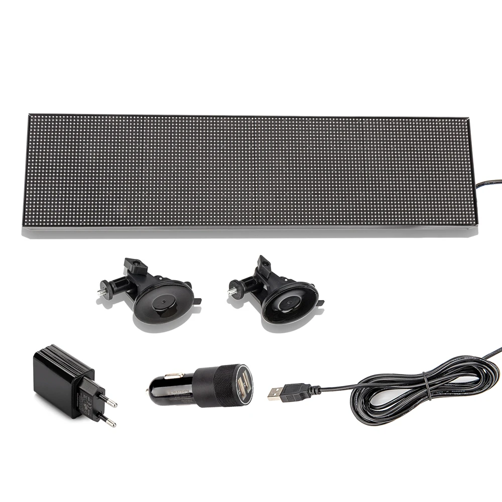 Leadleds-Panel de visualización de señal de coche, tablero de mensajes RGB, información, cartelera Led para coche, camión, Taxi, Control por