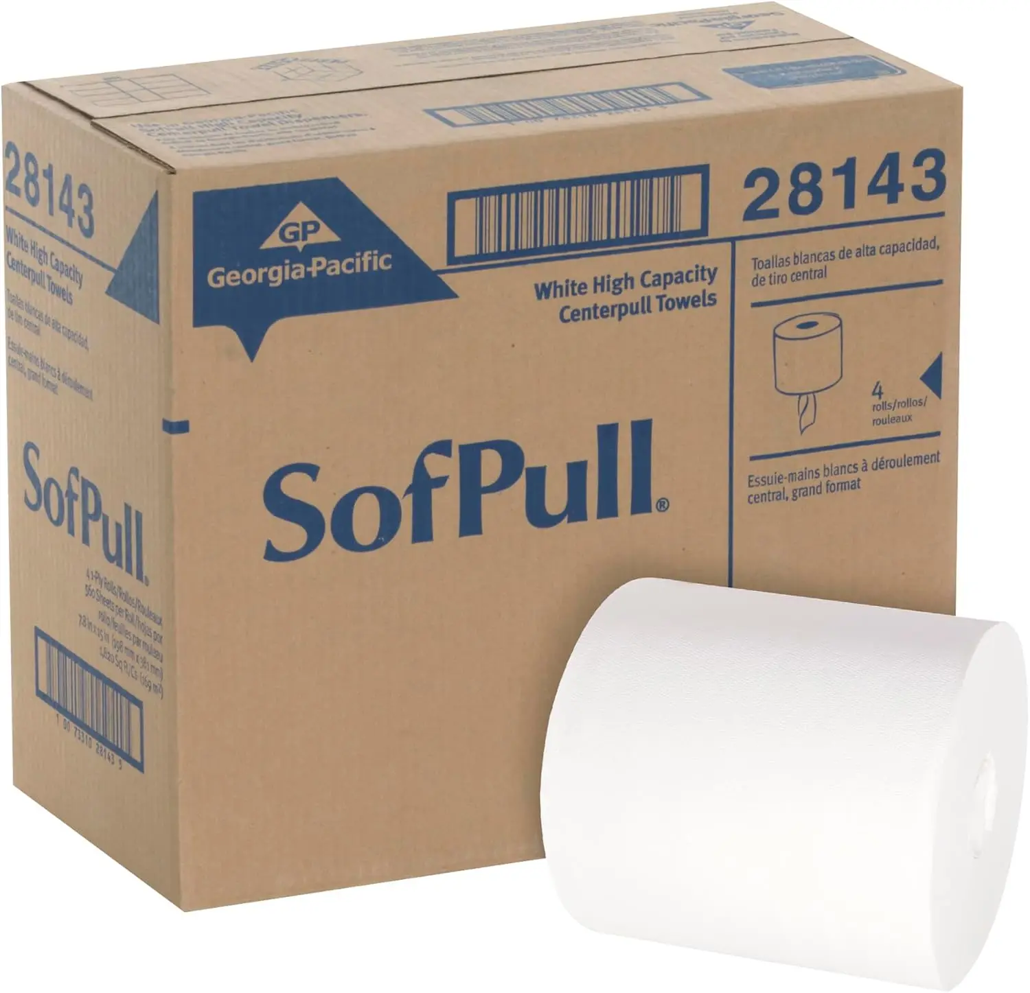 

Высококачественные белые бумажные полотенца, 4 рулона в упаковке, 567 листов в рулоне для универсальной уборки