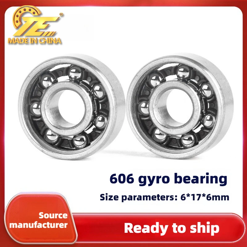 6 * 17 * 6Mm fingertip gyro bearing 606 open, finger gyro bearing, idling silent, rotating bearing