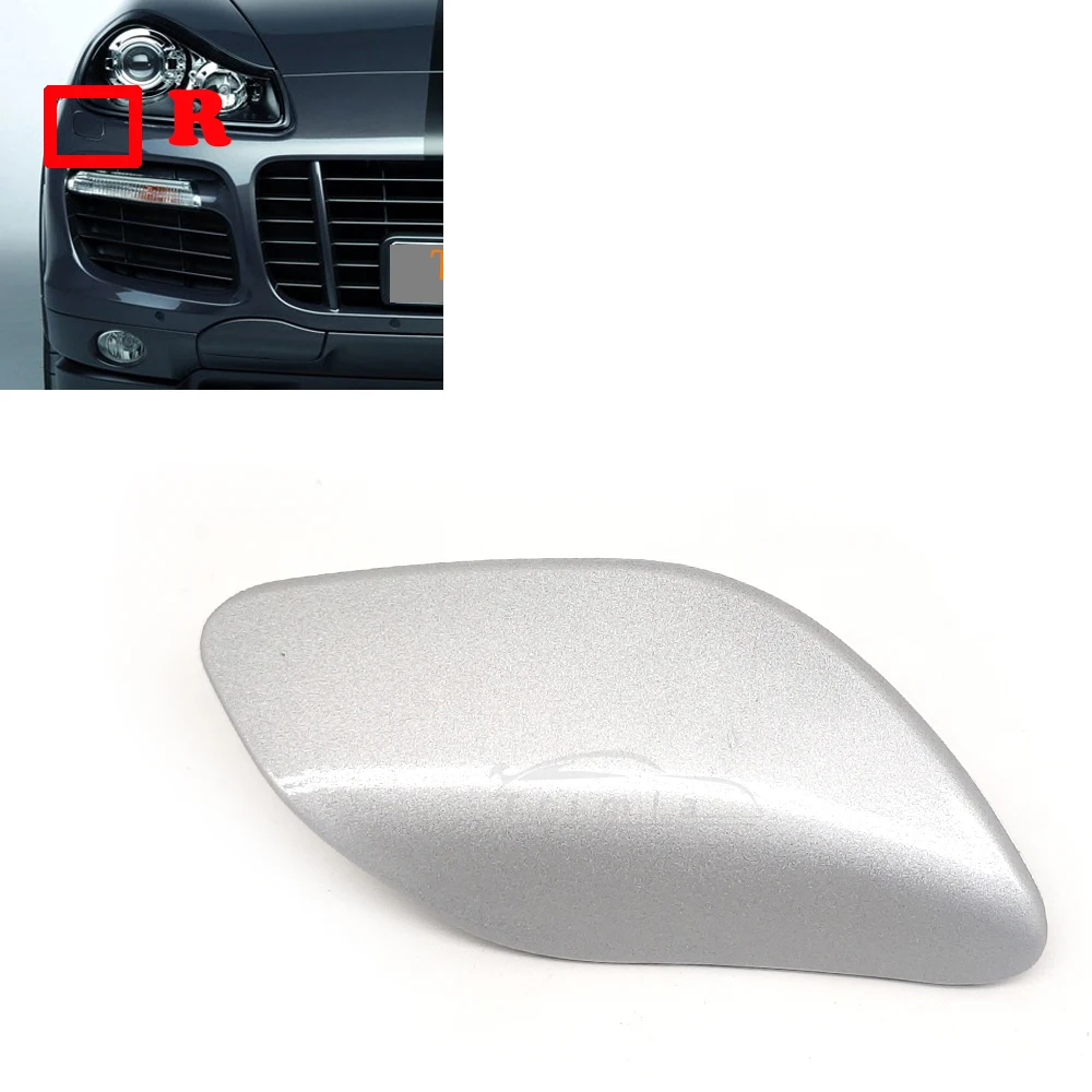 Fit 07-10 L&R Porsche Cayenne 9PA1 957 GTS Turbo S Sport Design Package Front Headlight Washer Cover 95562830311 95562830411