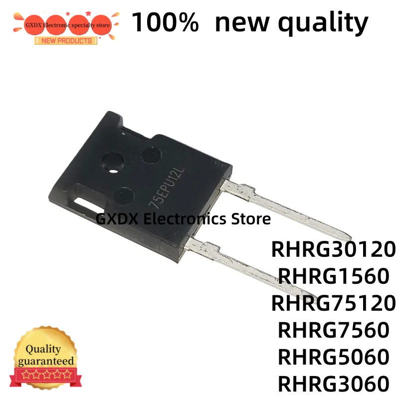 

5-10pcs new RHRG1560 RHRG3060 RHRG5060 TO-247-2 RHRG7560 RHRG30120 RHRG75120 RHRG high-power fast-recovery diode