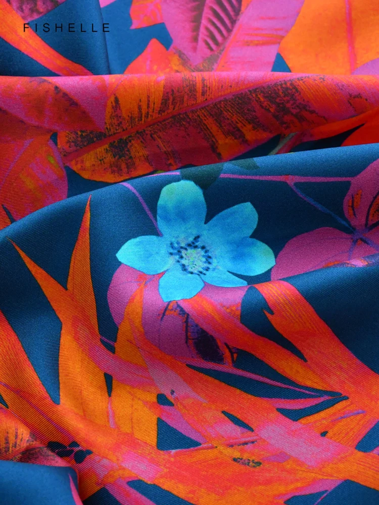 Orange rose red blue flower 100% natural silk scarf women head scarfs luxury real silk twill square hijab scarves lady