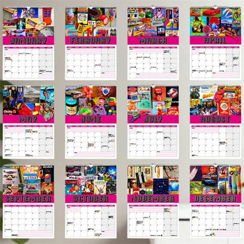 Back In The 80s 2025 New Calendar Mystery Gift For Family And Friends Wall Calendars