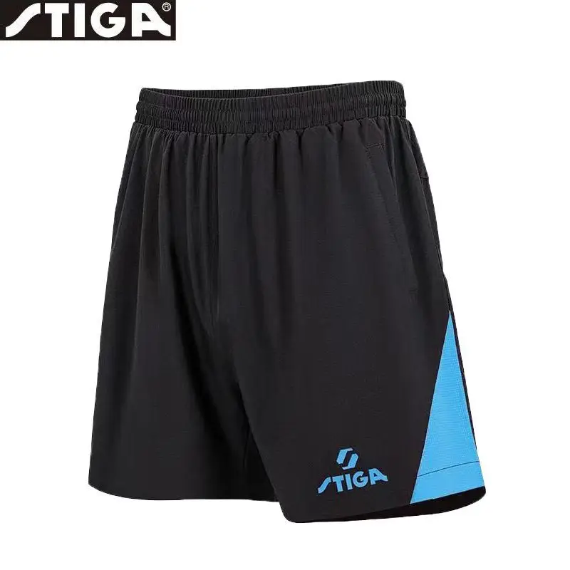 Shorts esportivos de tênis de mesa STIGA com absorção de umidade